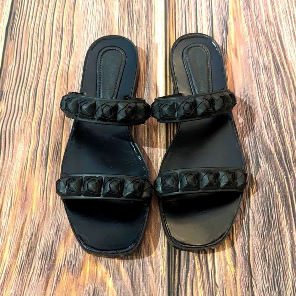 Stuart Weitzman Rosette Sandals